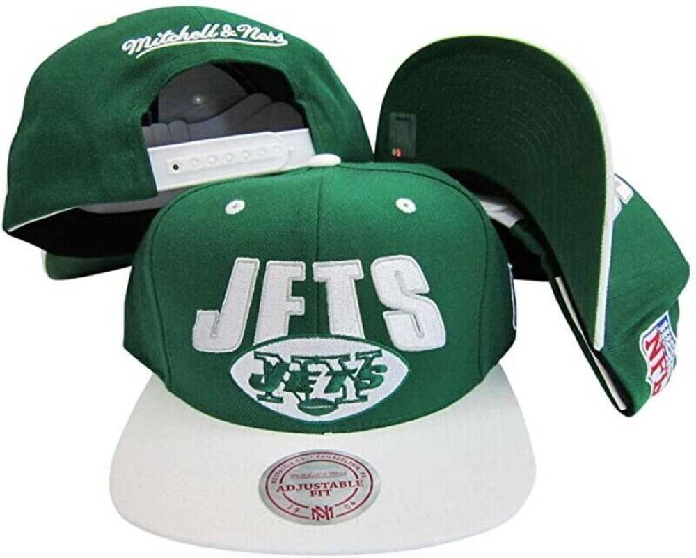 Mitchell & Ness Vintage NFL New York Jets Horizon Snapback Hat / Cap - NWT